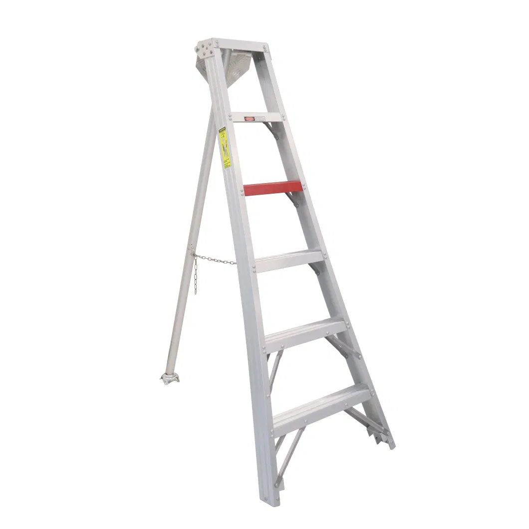 Wholesale 6-12 Step Aluminum Tripod Fruit Picking Ladder with EN 131